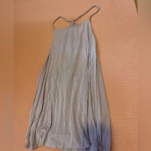 Light blue halter strap dress